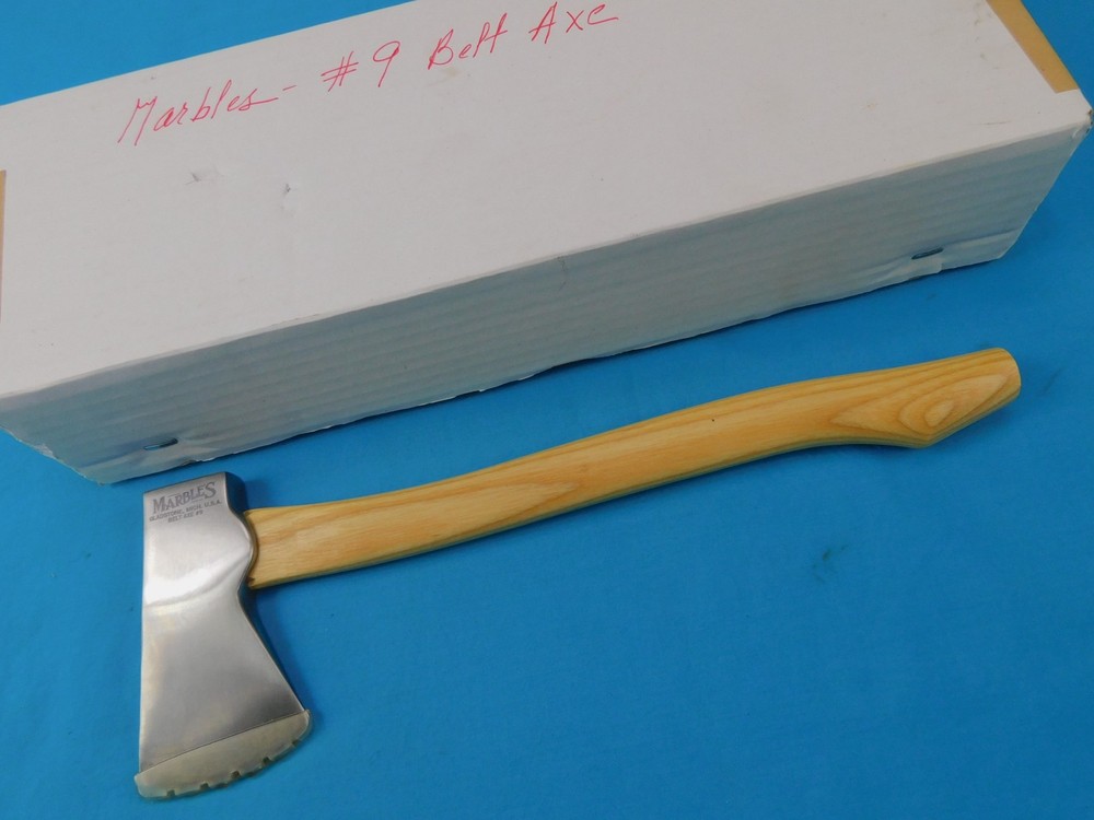 US Marbles Belt Axe #9 w/ Box NEW