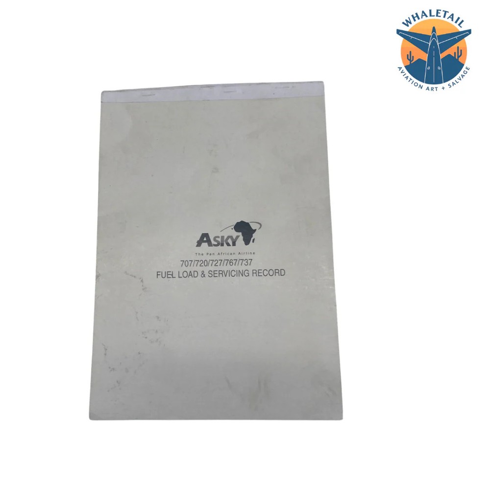ASKY 737 Fuel Load & Servicing Record