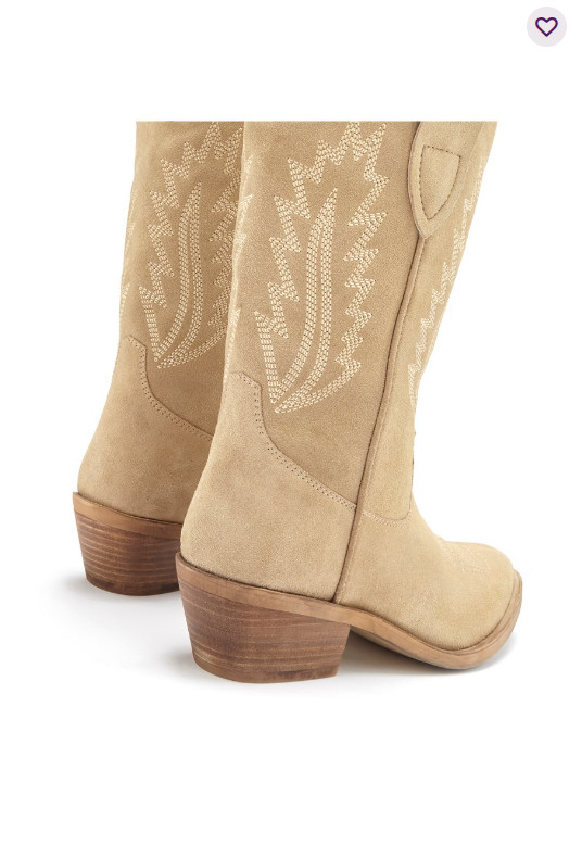 Suede Cowboy Boots