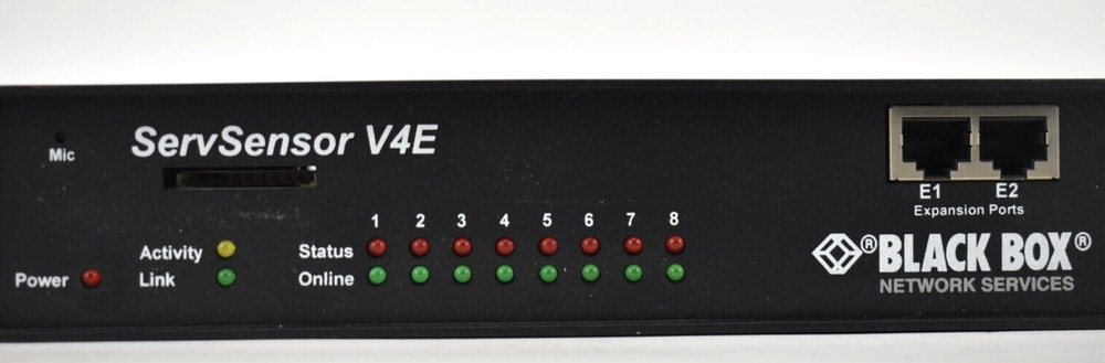 Black Box AlertWerks Gateway ServSensor V4E Dual Temp / Humidity Sensor Display