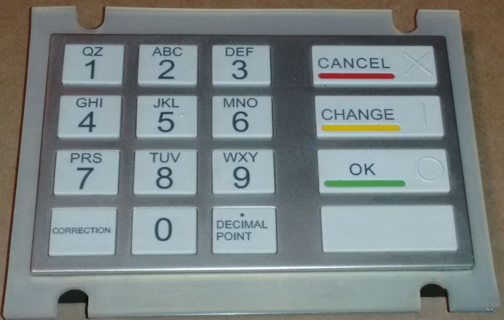WINCOR EPP5 KEYBOARD ENGLISH POLY PN: 1750132167