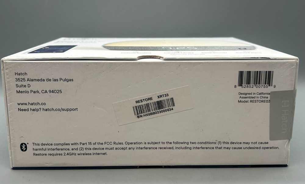 Hatch Restore 1 Sleep Assistant Sound Machine - Sealed