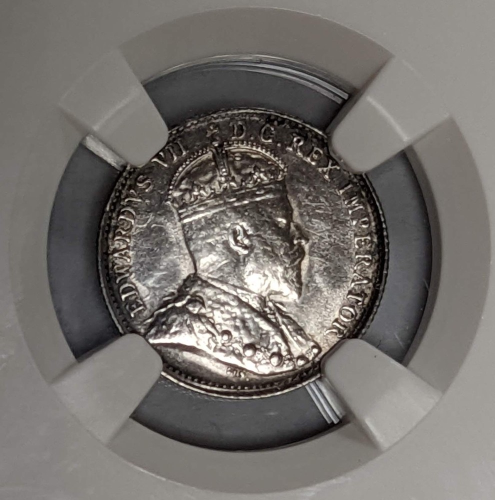 1903 H Canada 5c NGC AU Details