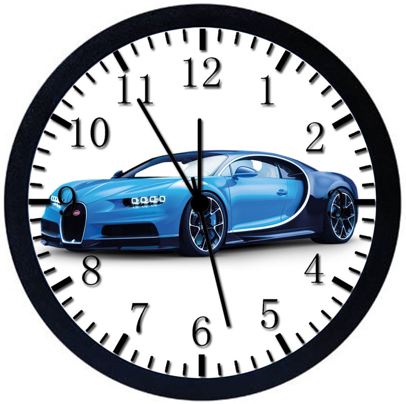 Bugatti Veyron Black Frame Wall Clock Nice For Decor or Gifts E261