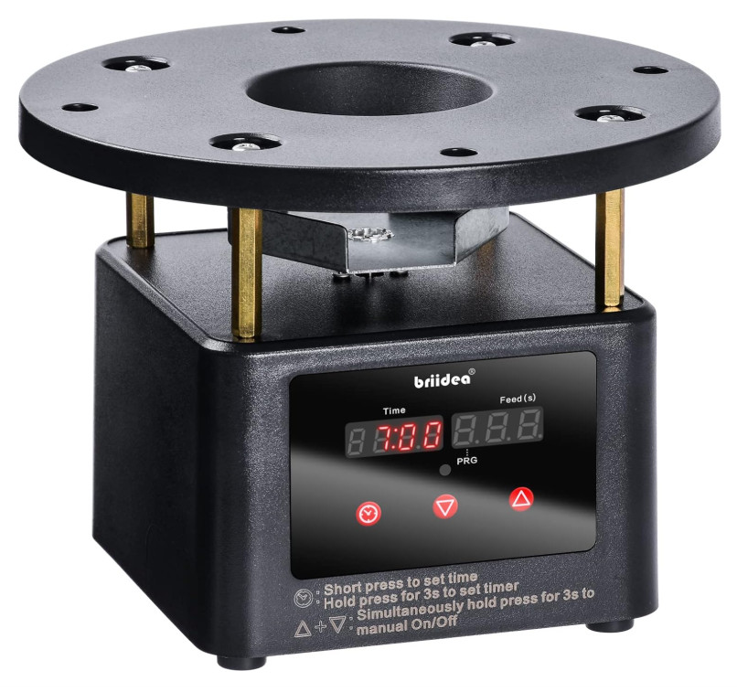 Deer Feeder Timer Kit All-in-One Motor with Programmable Digital Timer Black