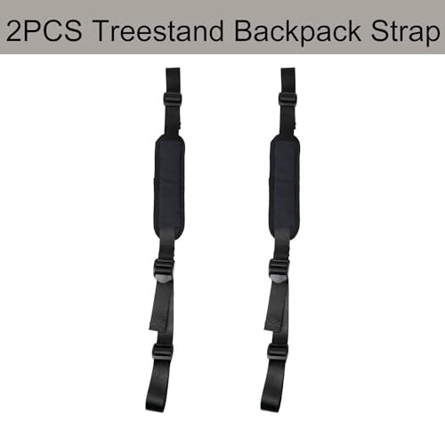 Durable Black Backpack Straps for Tree Stands - High-Quality and New