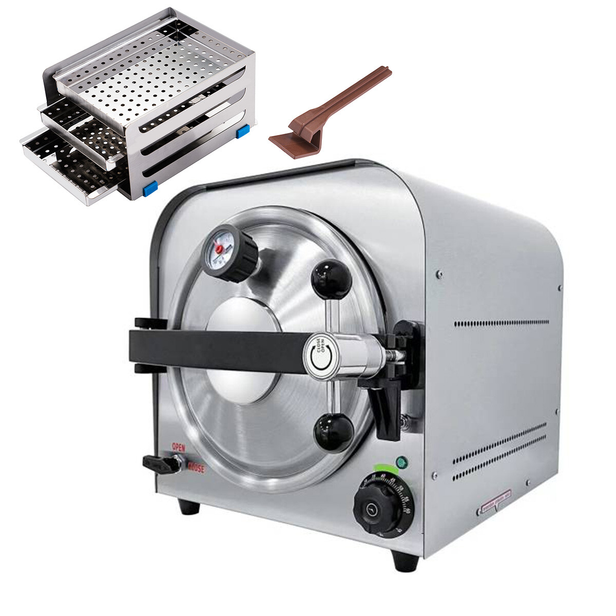 14L Esterilizador de Autoclave de Vapor Dental Equipo de Lab de Esterilización