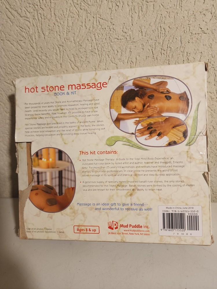 Mud Puddle Hot Stone Massage Book & Kit