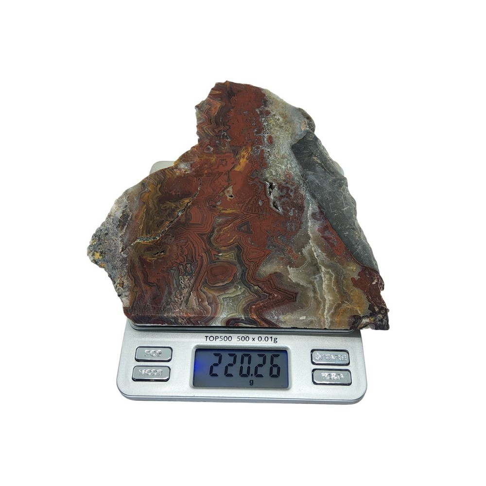 Laguna Lace Agate, slab, cabbing rough, lapidary, #R-6854