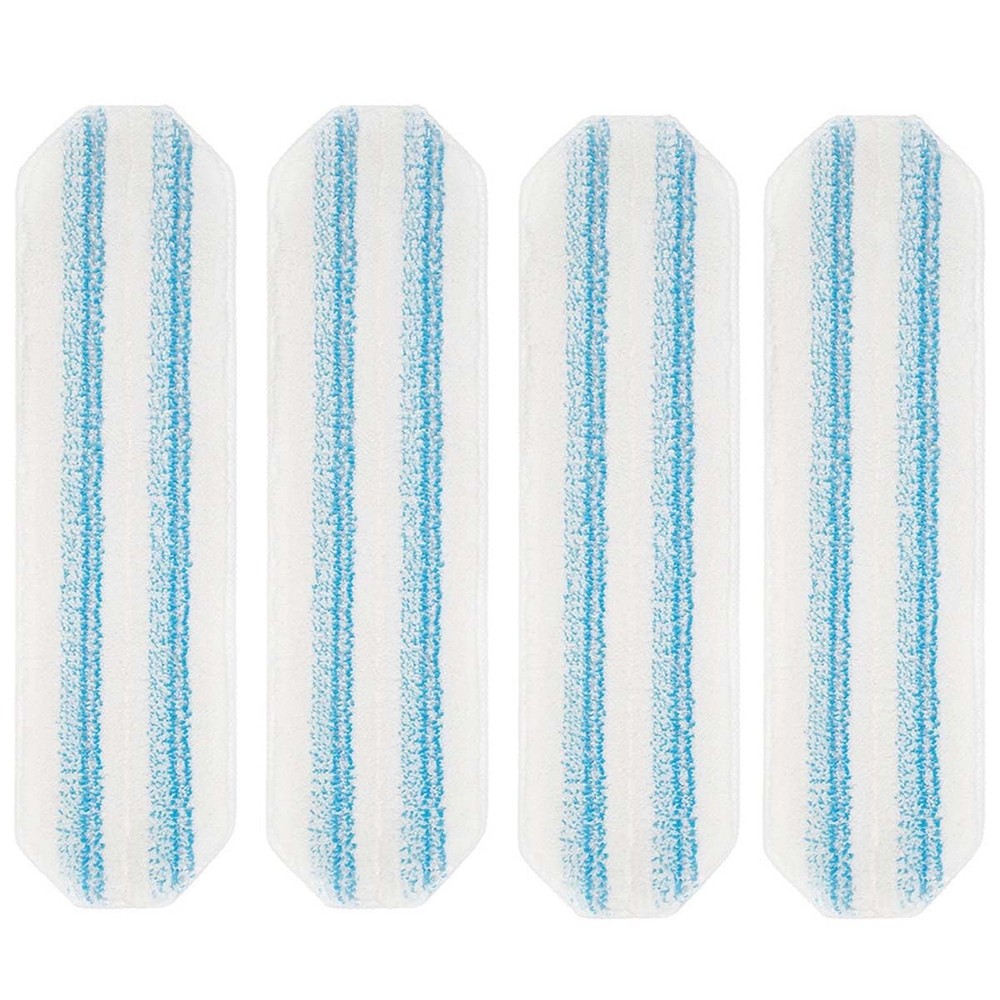 4-Pack Mop Pads Replacements for Flat Mop System, Reusable Microfiber Mop Ref...