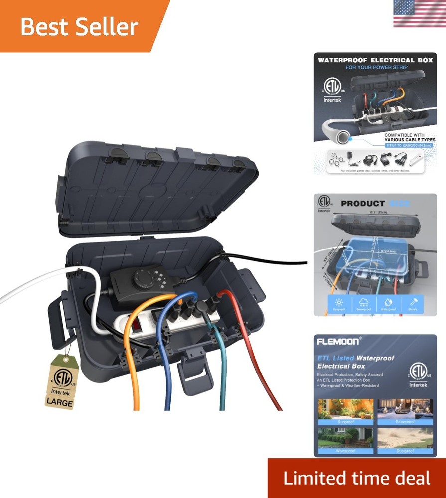 Waterproof Outdoor Storage Box - Large Capacity Weatherproof Solution