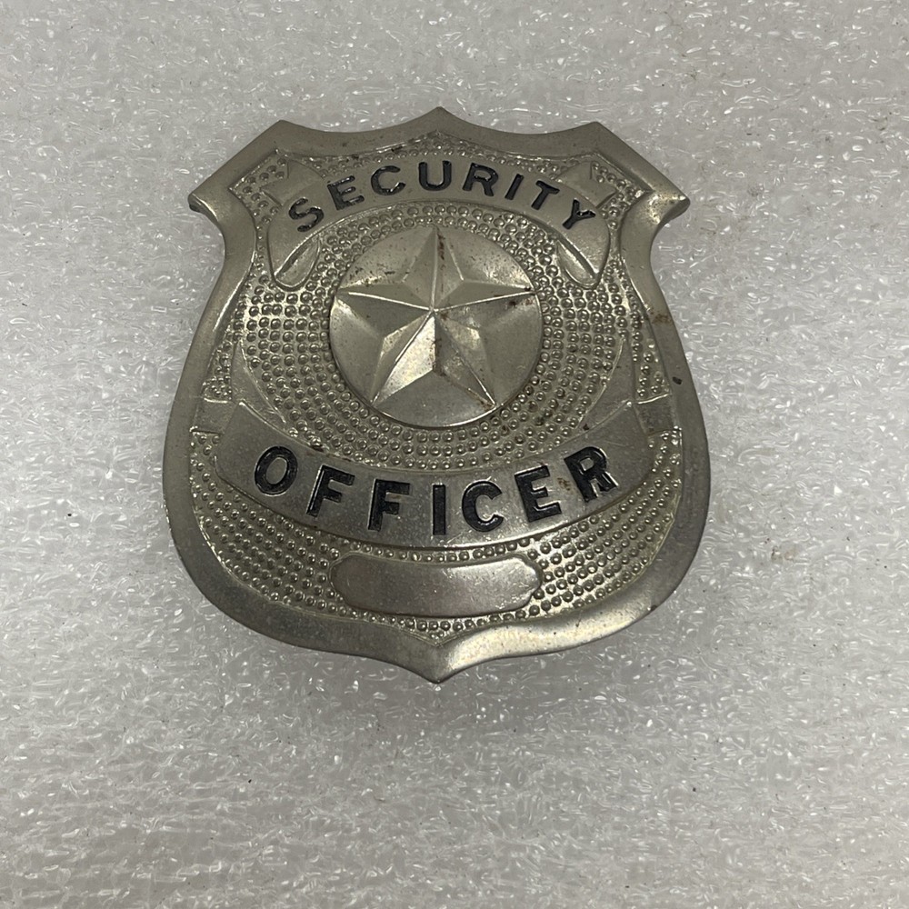 Vintage SECURITY GUARD Badge, vg condition pre-owned