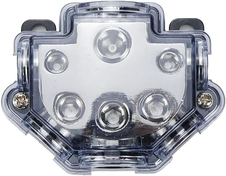 Lightweight Flame Retardant Power Distribution Block - 2pc Set for Audio Systems
