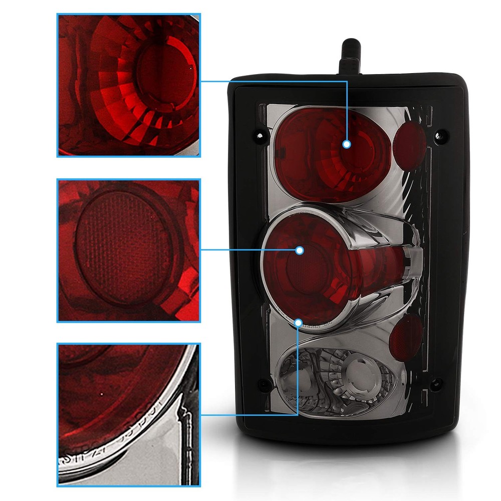 Smoke Brake Tail Lights Excursion 2000-06 Econoline Van 1996-06 Pair