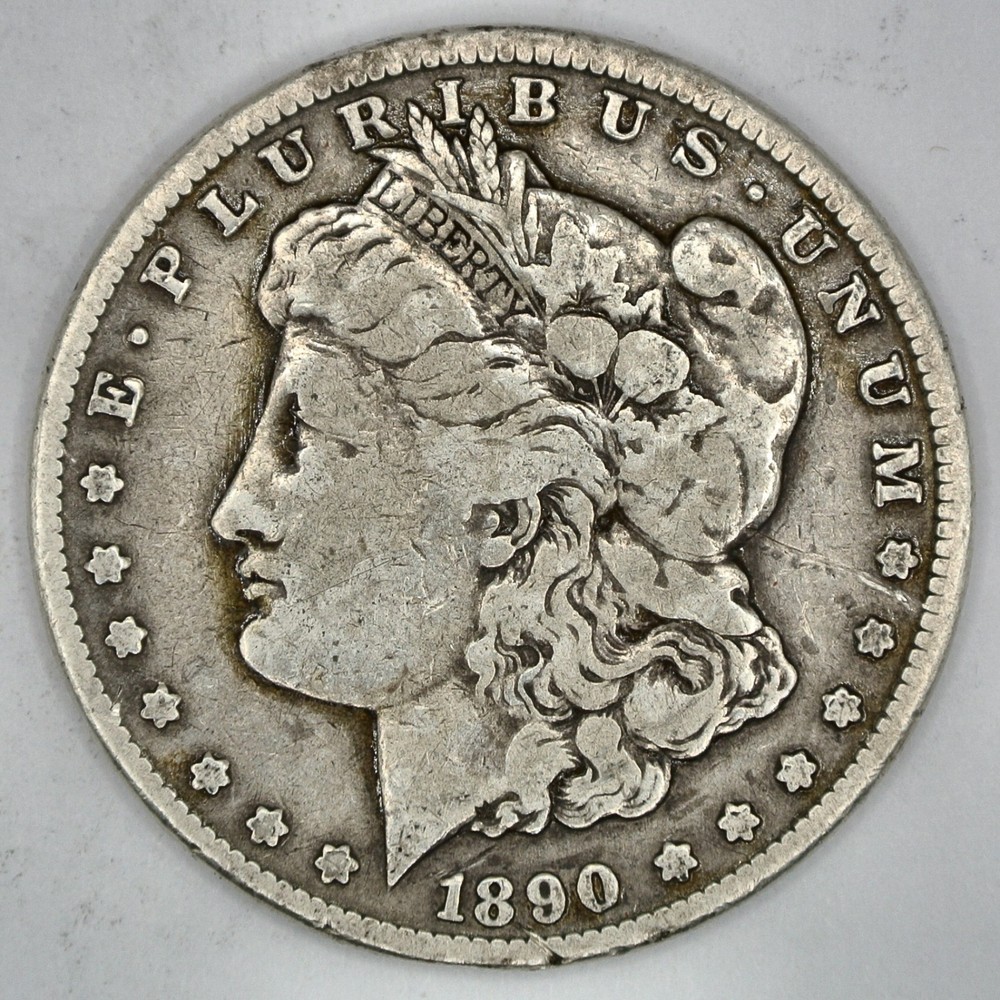 1890-CC Morgan Silver Dollar
