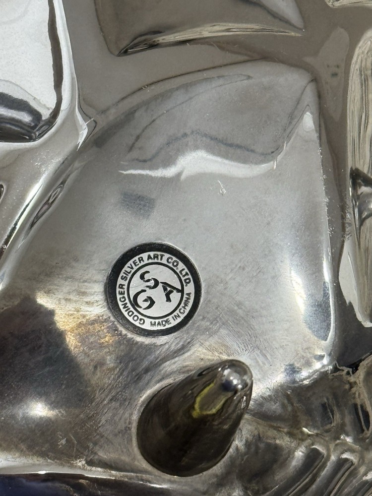 Godinger Silver Art Co Footed Silverplate Pinecone Candy/Nut Dish China