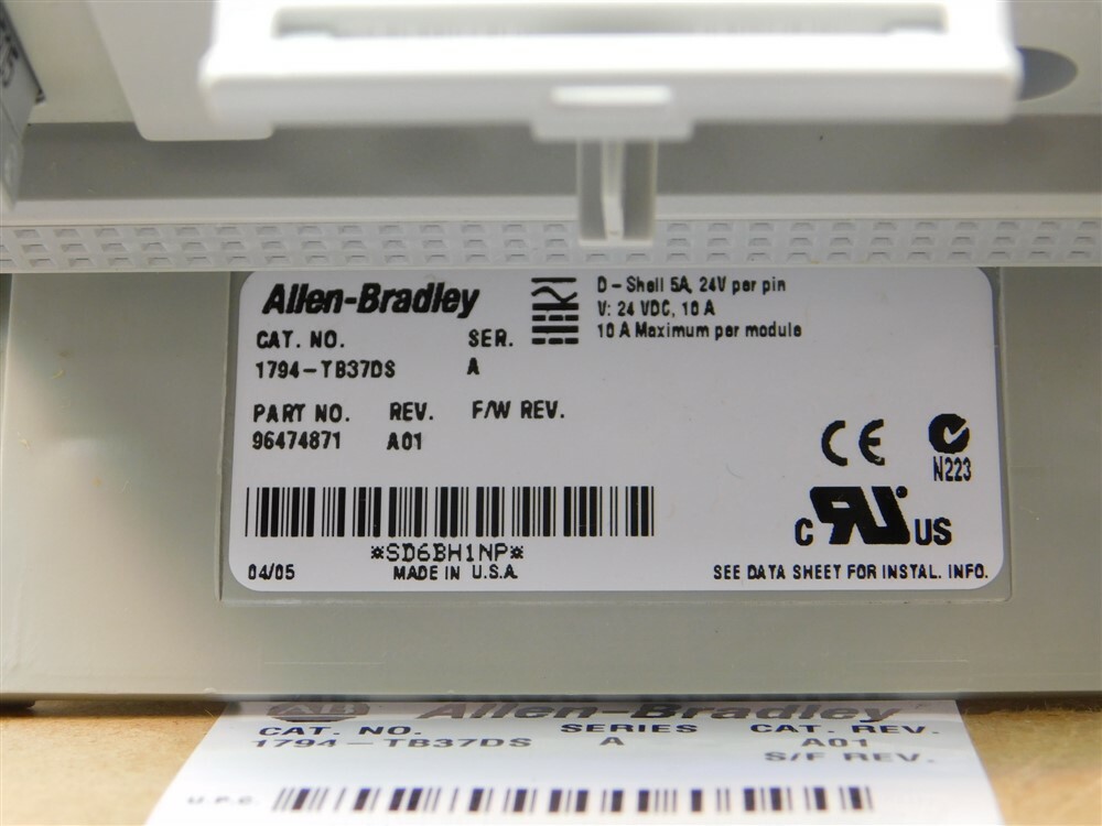 Allen Bradley 1794-TB37DS FLEX D-Shell Input/Output Terminal Base Unit