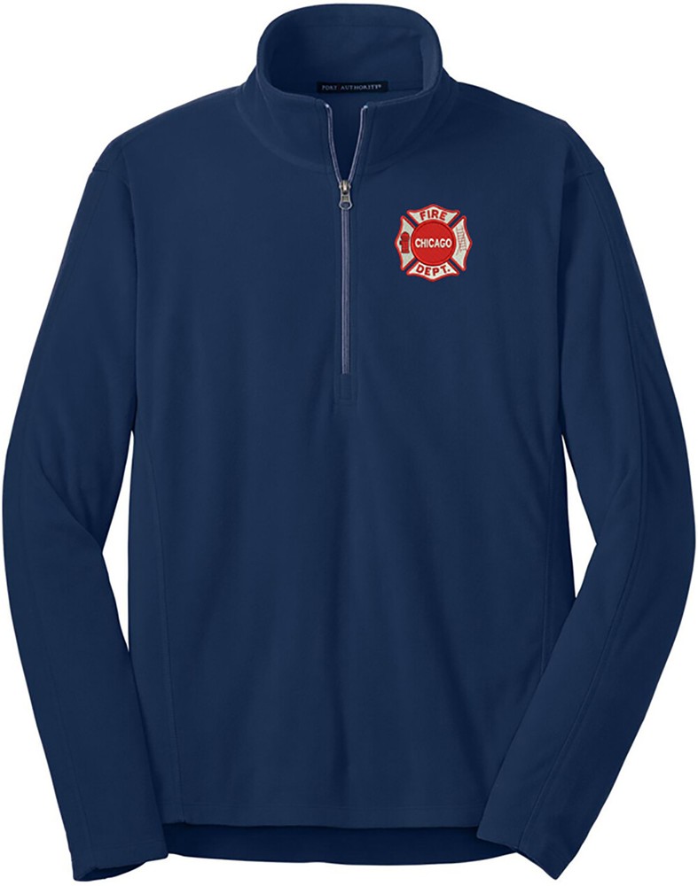 Chicago Fire Department Microfleece 1/2-Zip Pullover Maltese F224