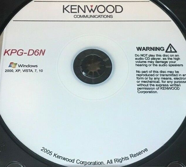 Kenwood KPG-D6 KPG-D6N software programing and coding for NX radios 2026