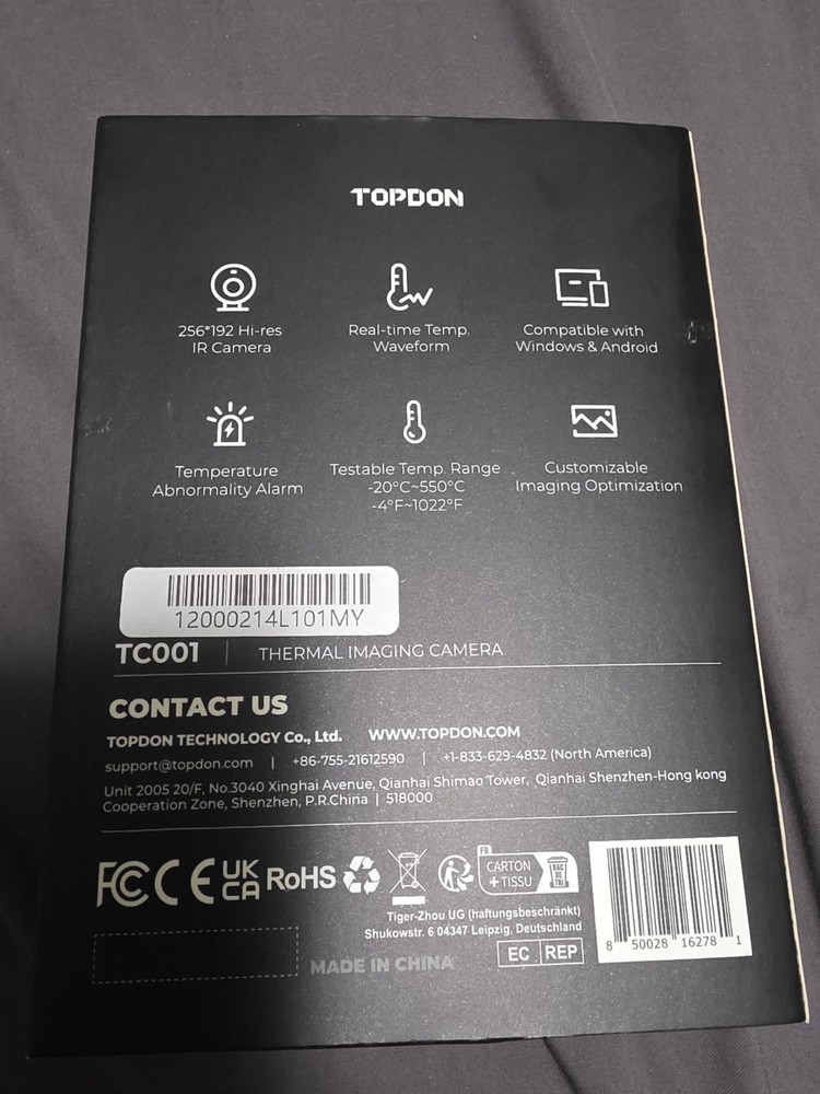 TOPDON TC001 Thermal Imaging Camera - Navy Blue