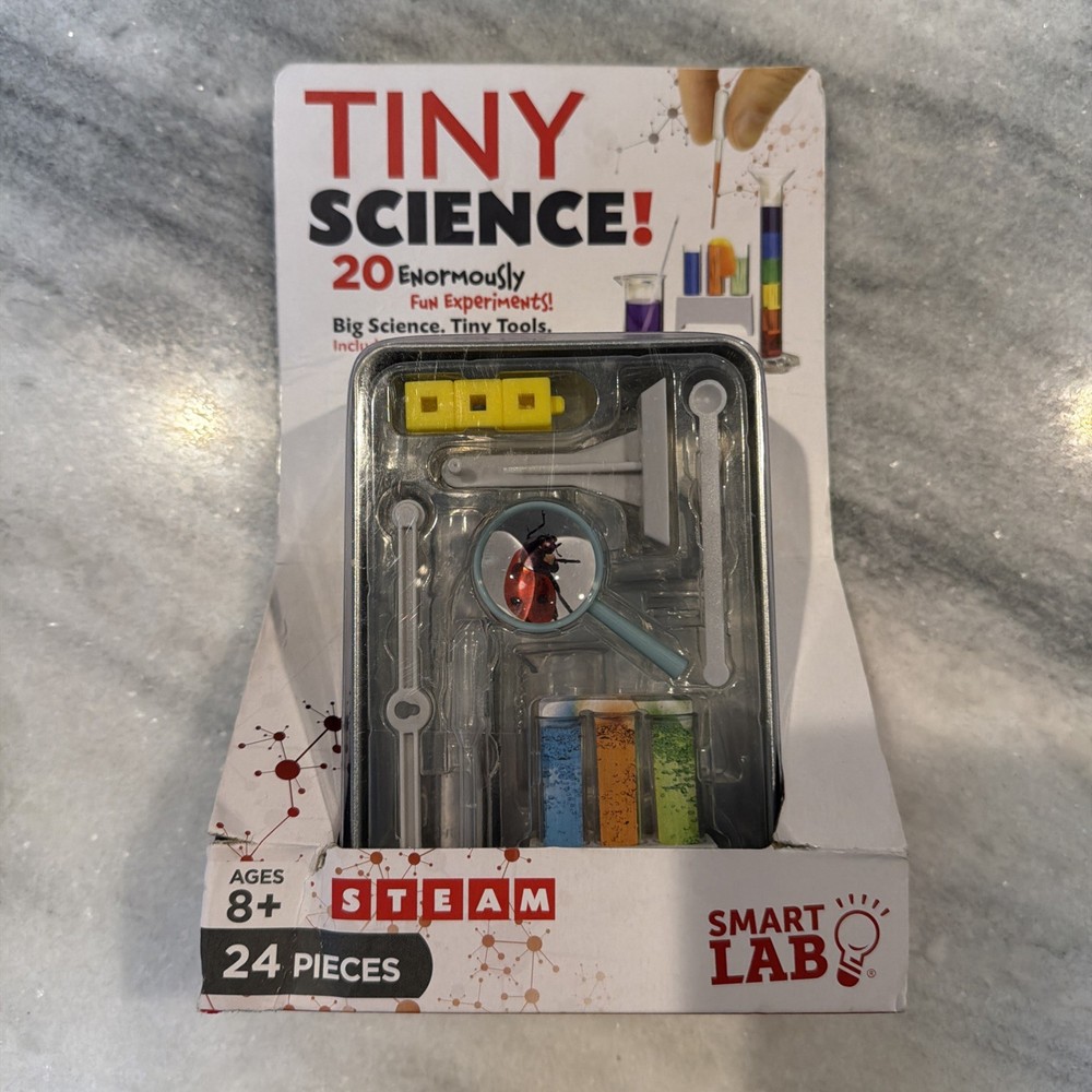 Smart Lab TINY SCIENCE 24pcs (Age 8+) 20 Fun Educational Experiments Damaged Box