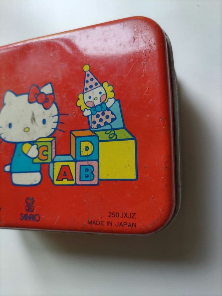 Showa Retro Hello Kitty Tin Can