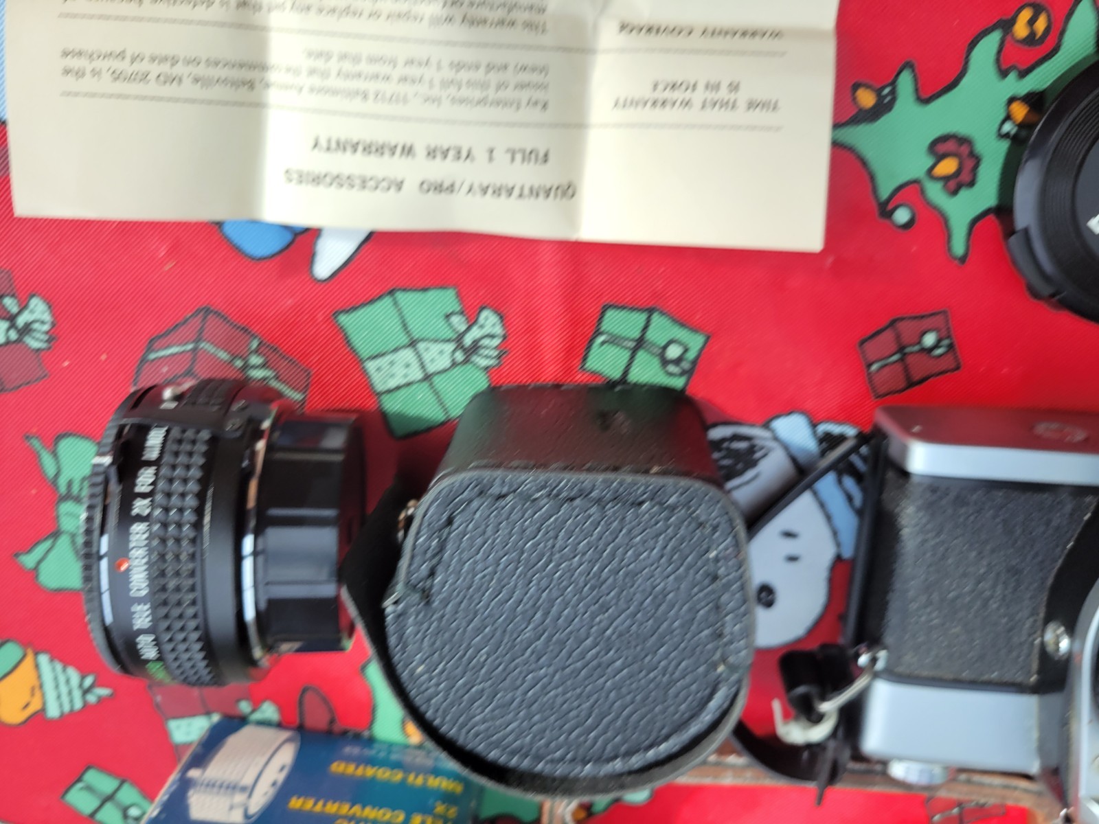 Vintage Minolta SR-T Camera with 2x lens and Vivitar 70-210mm lens