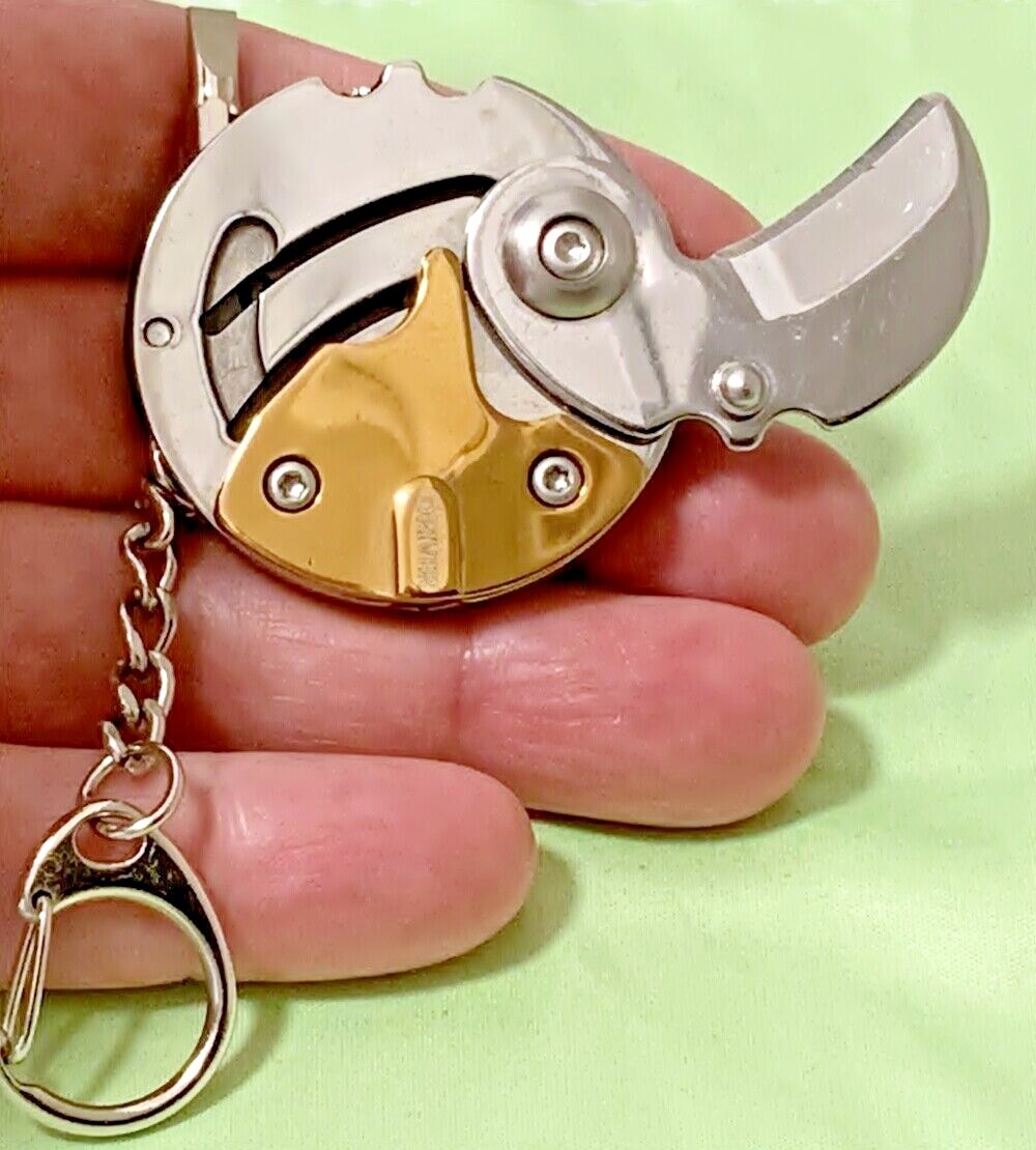 Multi-Tool, Utility Folding Knife, Box Cutter, Repair Kit Golden Coin Keychain