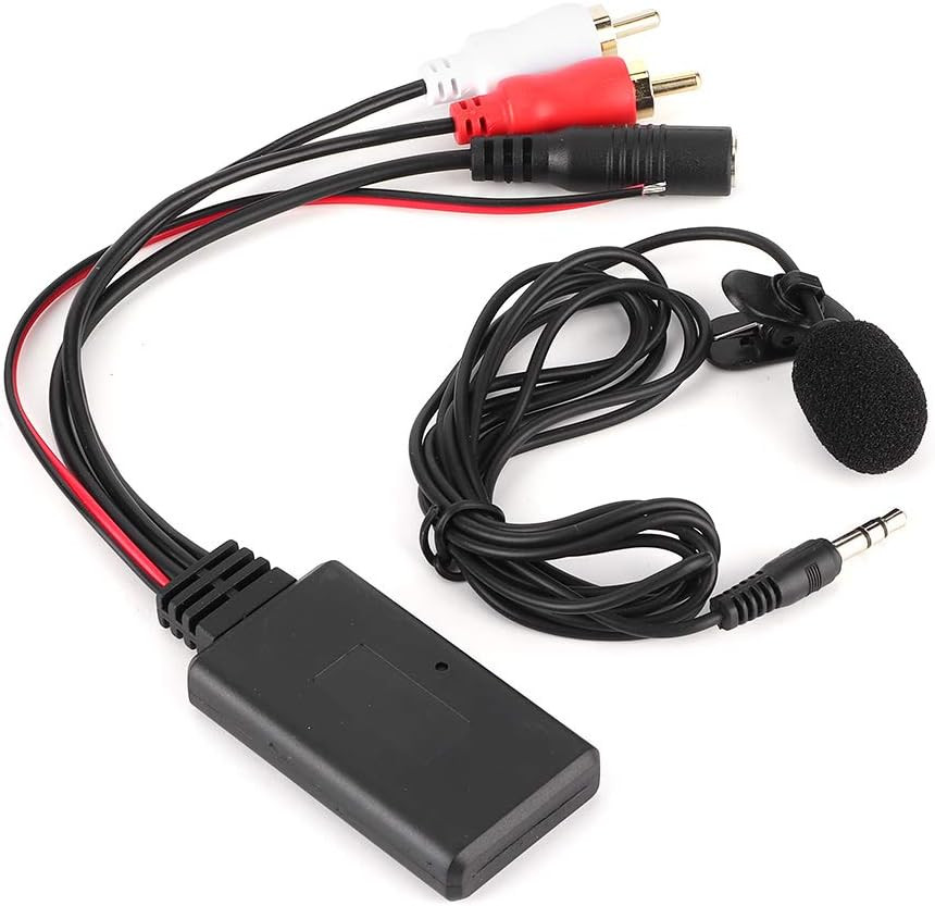 Bluetooth AUX Module 2 Cable Adapter with Hands- Microphone 12V