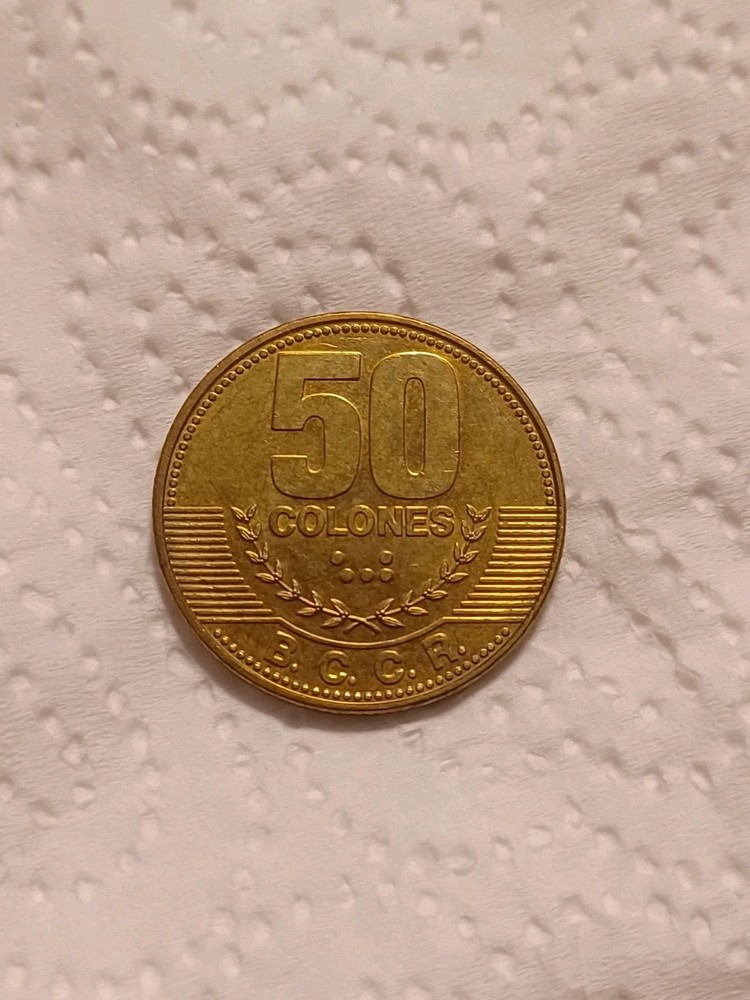 Moneda De 50 Colones Costarricenses