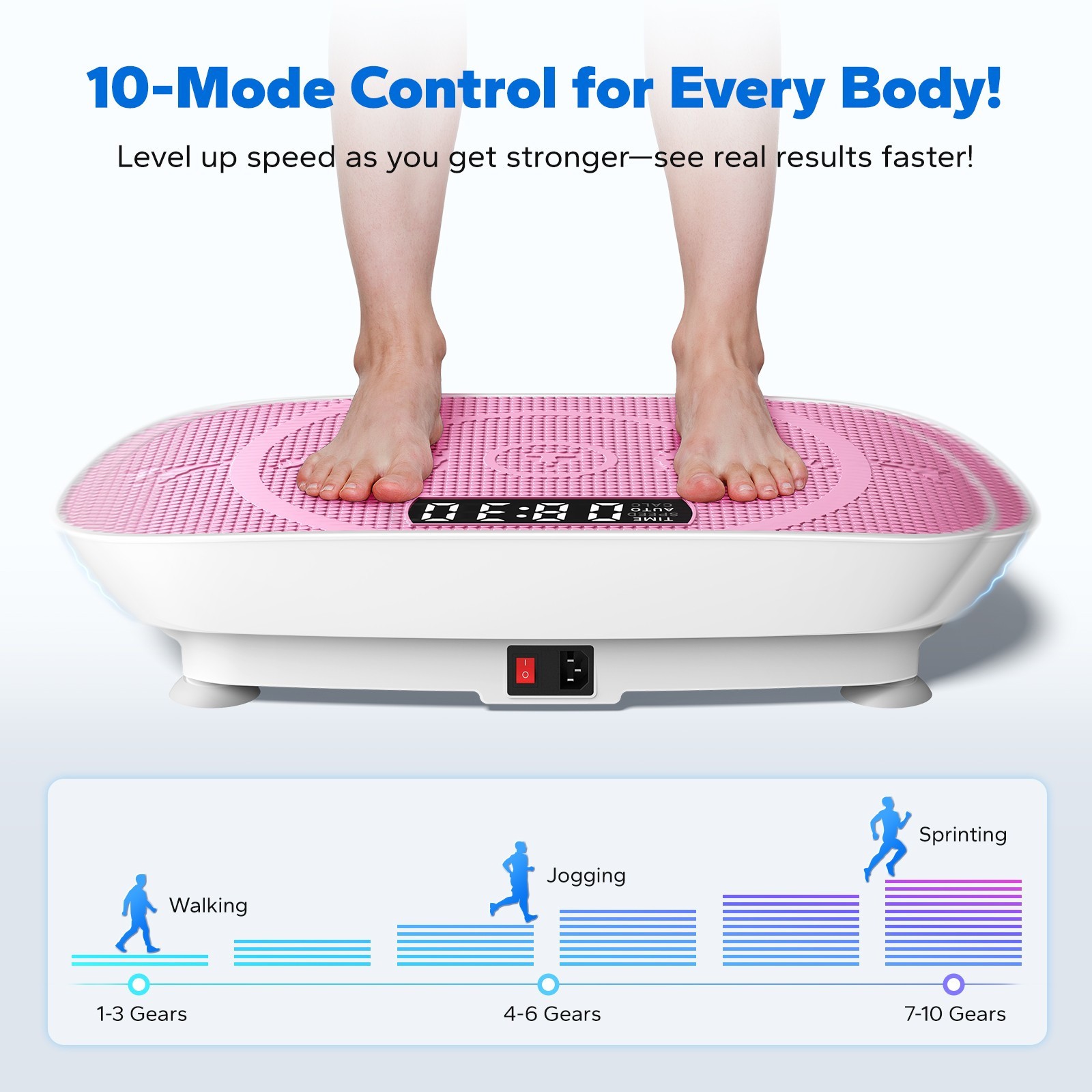 MERACH Slim Vibration Plate Quiet Compact Vibration Plateform Exercise Machine