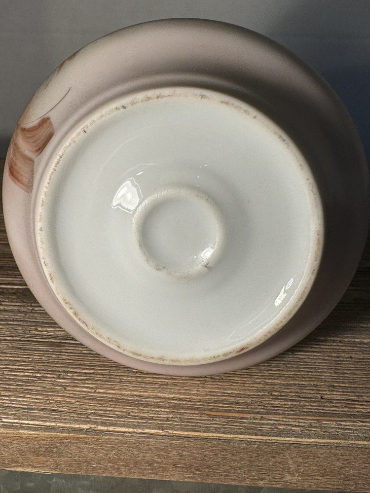 Hand painted Signed satin finish vase