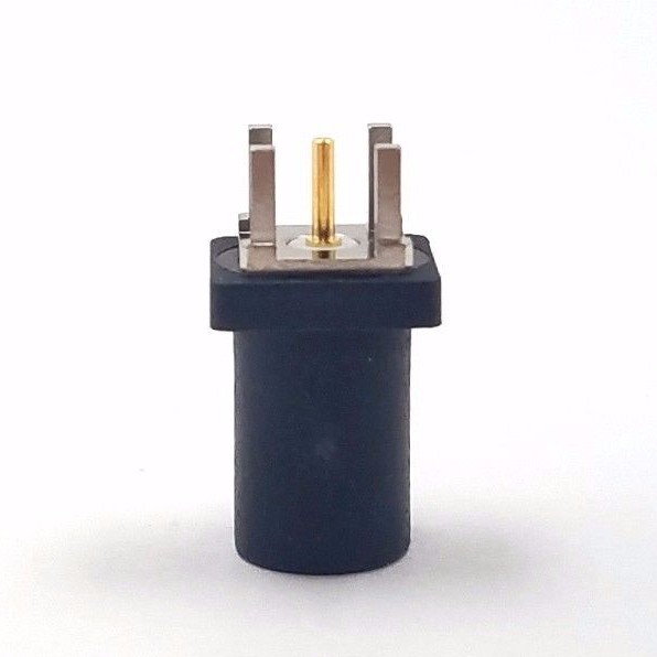 10pcs Auto Fakra Straight Plug PCB Mount Key Code A Black