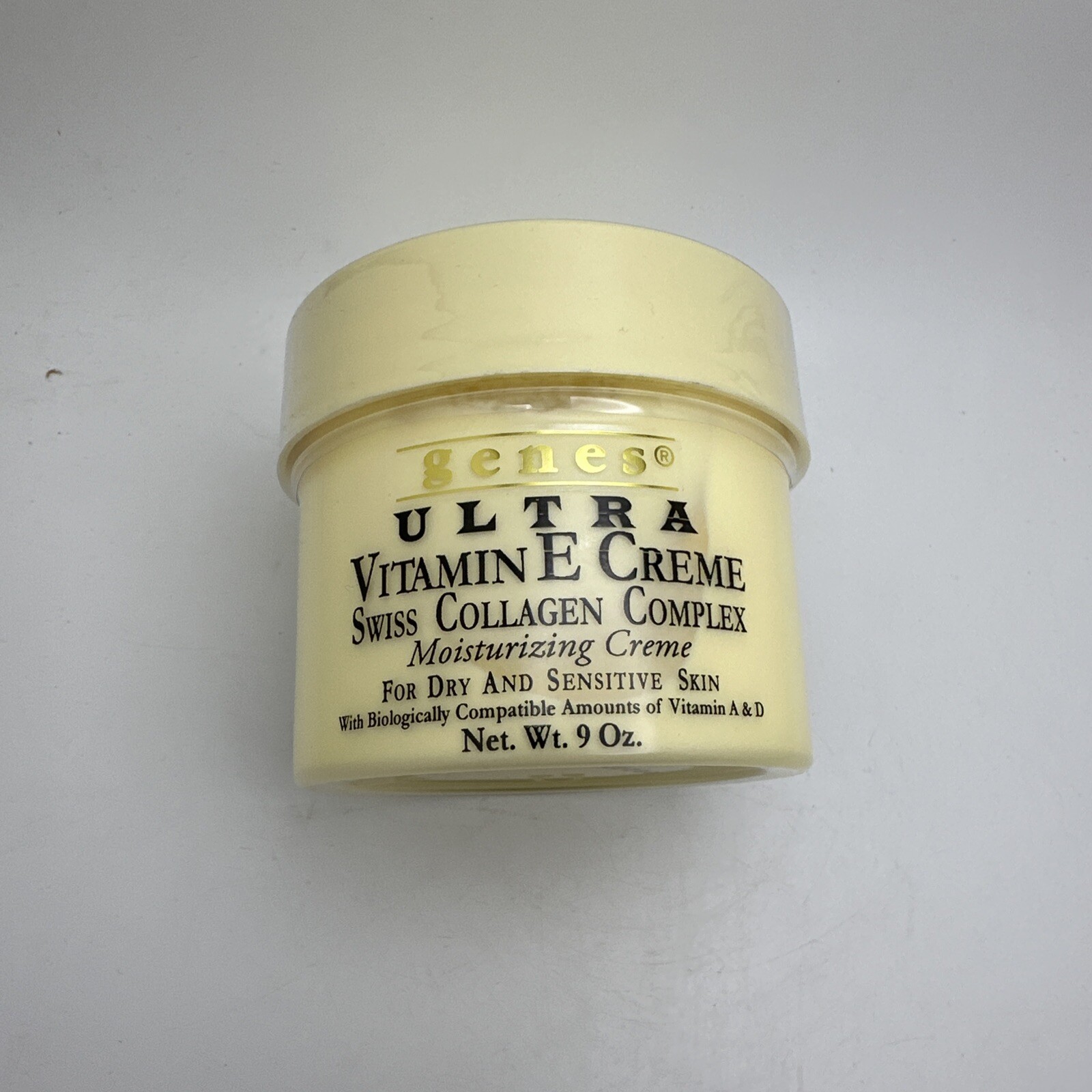 Genes Ultra Vitamin E Creme 9 oz. New. One Jar.