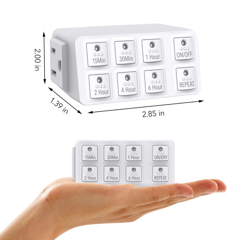 BN-LINK Indoor Countdown Timer with Repeat Function, Heavy Duty 15A/1875W