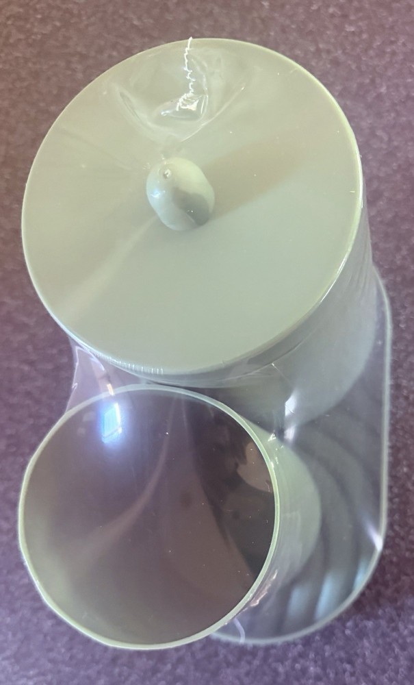 Jar with tray set green