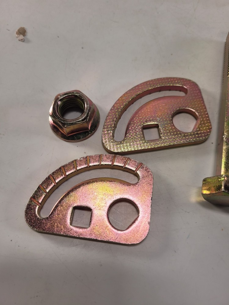 Front Camber Alignment Adjustable Cam Bolt Kit 12mm 14mm Zinc Eccentric Pair