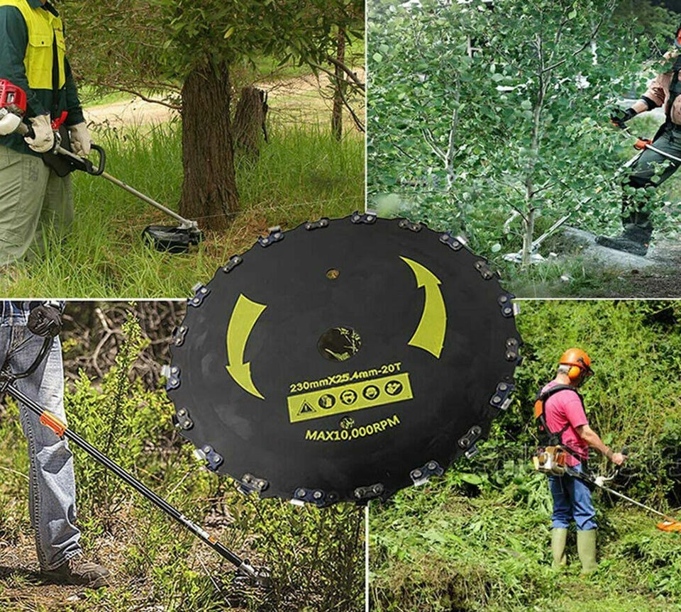 2 Pack Chainsaw Tooth 9" Brush Blade