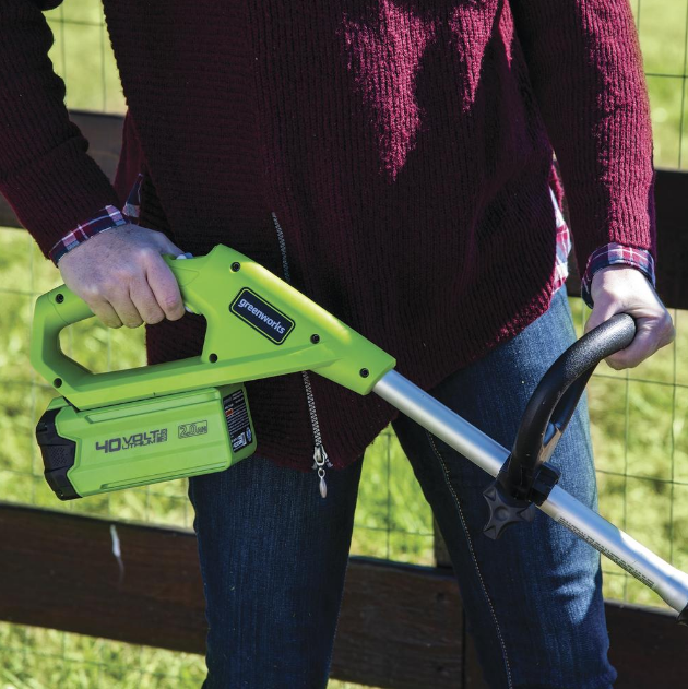 Cordless String Trimmer Edger Yard Weed Eater Wacker w/ 40-Volt Battery Charger