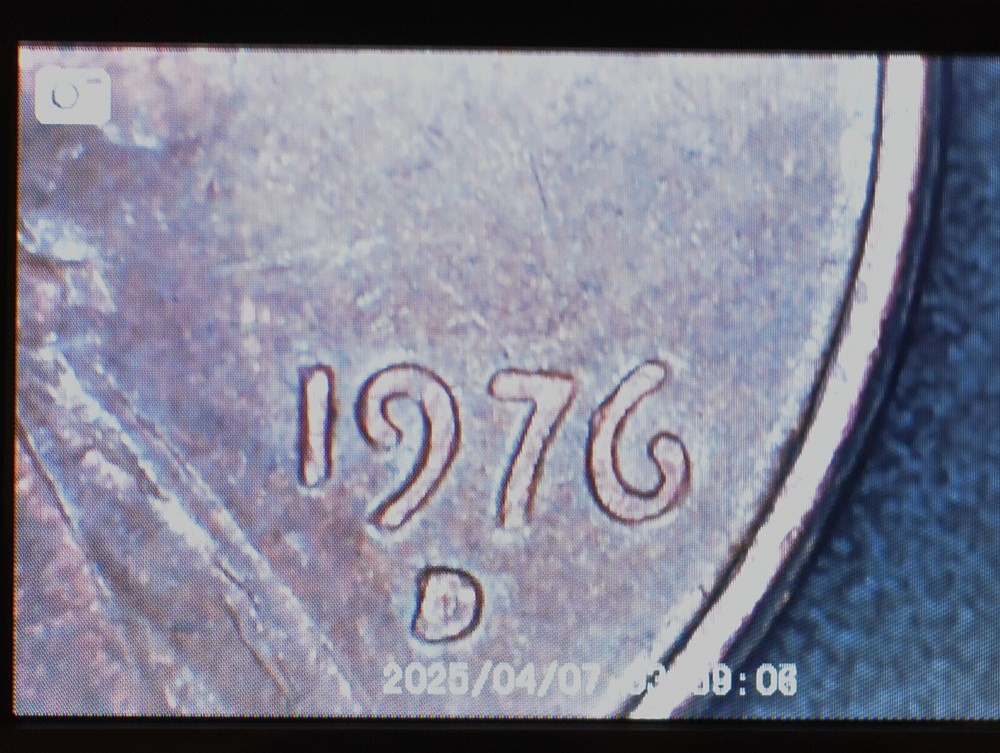 1976 D Lincoln Memorial Penny Rare Error
