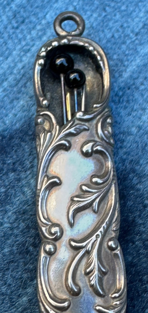 Antique Sterling silver victorian holder fob.