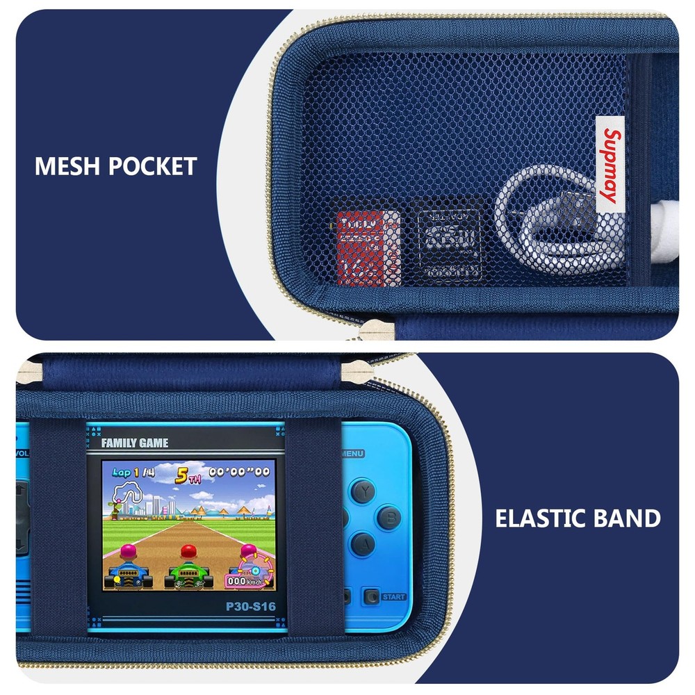 Supmay Carrying Case Compatible with WELLST·G Handheld Compact, Blue Cube