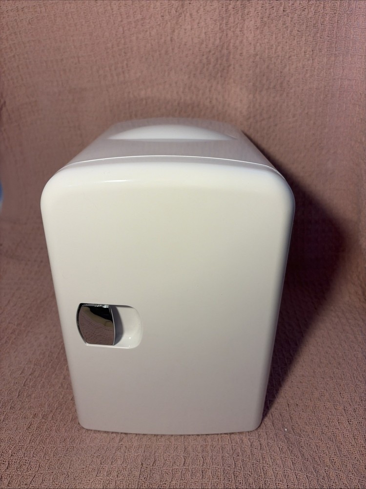 Mini Fridge Cooler, Portable With AC/DC, White