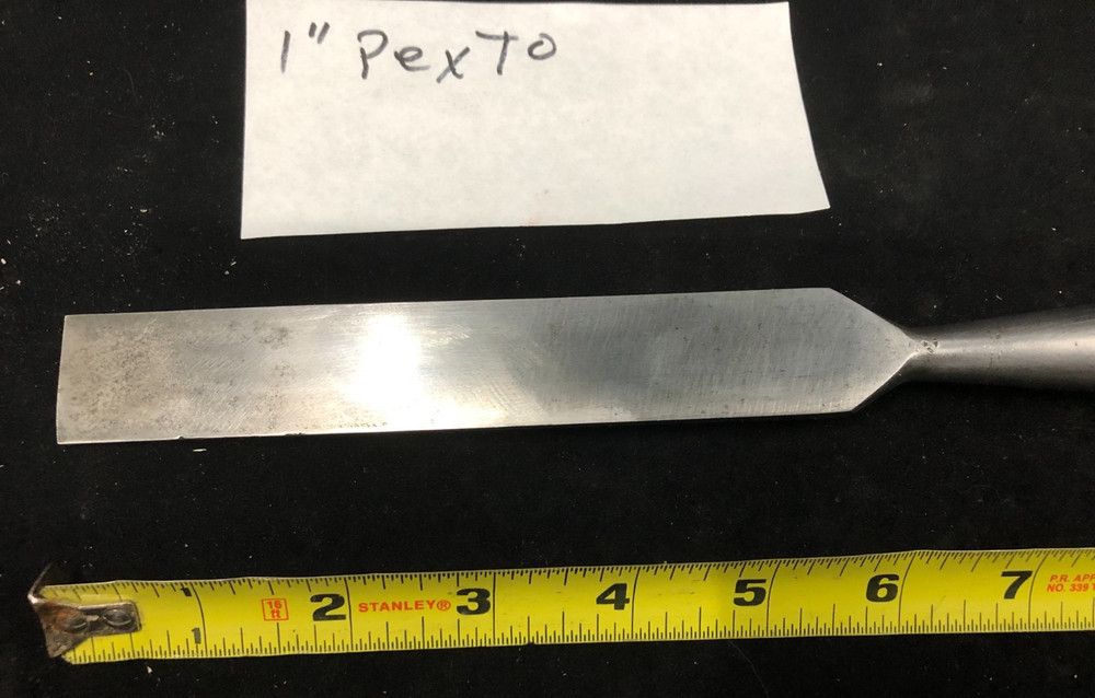PEXTO 1" Bevel Edge Socket Chisel Hardwood Handle STAINLESS Striking Ring