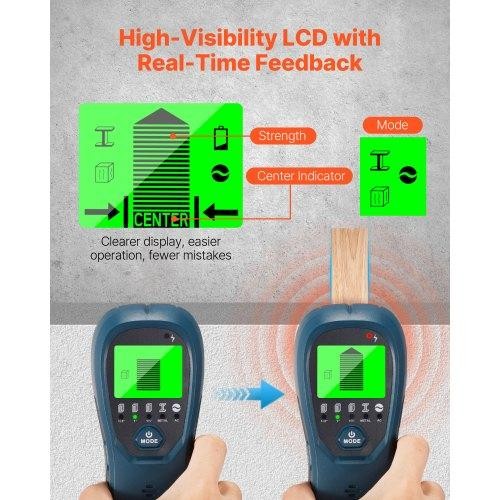 Stud Finder Wall Scanner 5 In 1 Electronic Detector With Smart Sensor 0 6