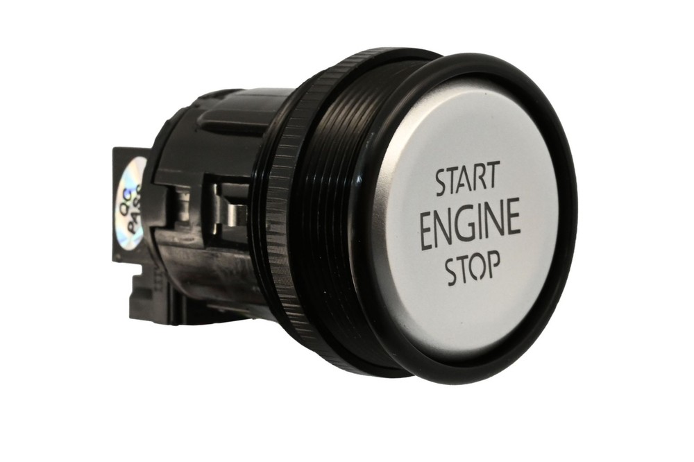 Universal RFID 12V Ignition Switch Button Start Keyless Anti-Theft -Silver Black