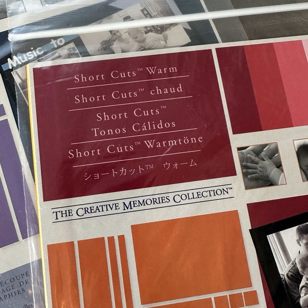 Creative Memories Short Cuts COOL & WARM Solid Color Geometric Shapes