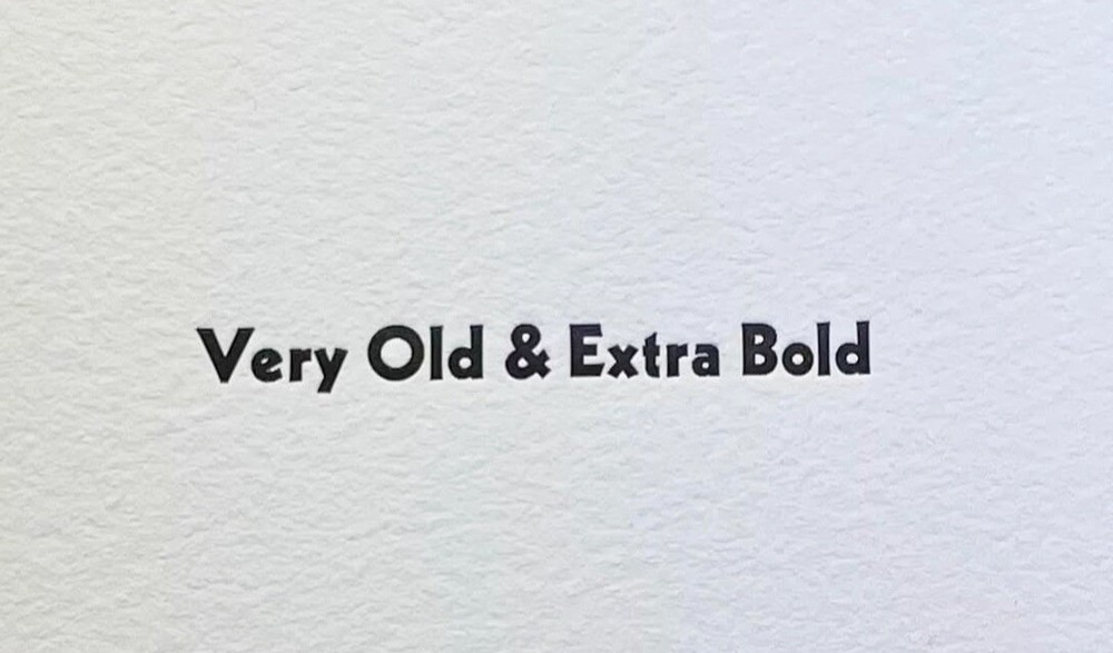 New Letterpress Type - 12 point Kabel (Sans Serif) Extra Bold