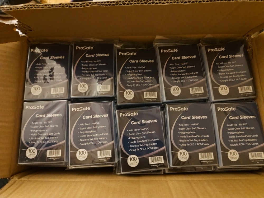 Pro Safe 34010 Clear Card Sleeves - 100 Count