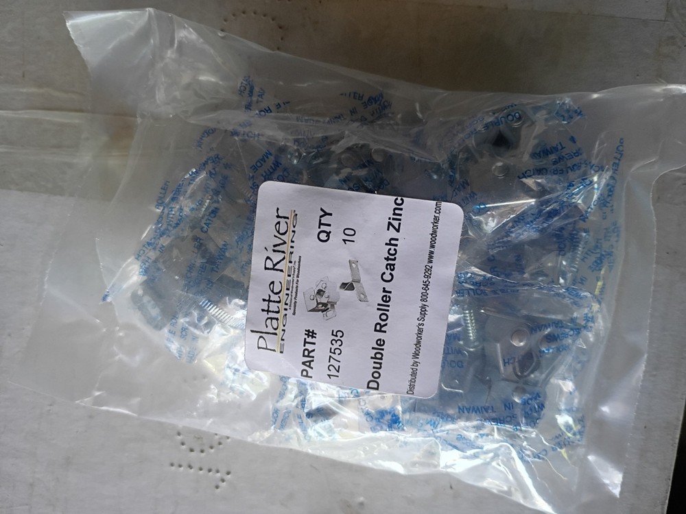 Double Roller Catch Zinc Pack Of 10